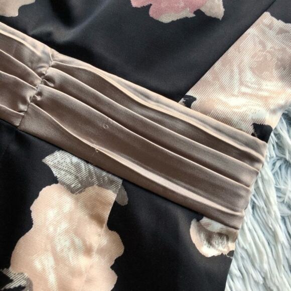 H&M Strapless Black Formal Floral Cocktail Dress - Picture 7 of 7